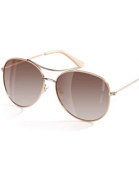 Aviator Luxury Brand Design Ultralight Polarized Sunglasses Women 2019 Men Brown - Ice Pink - C418YZUQ647 $9.18