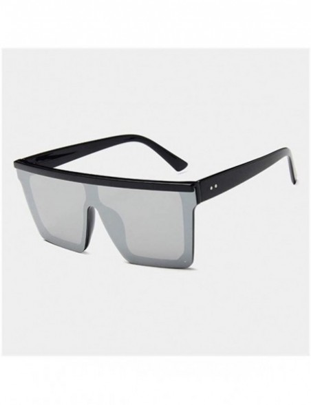 Square Square Oversized Sunglasses for Women and Men Driving Travel Glasses Trend Colorful Sunshade - CK19844I5TL $9.65