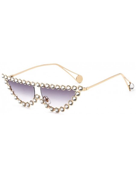 Cat Eye Transparent Hot Fashion Sunglasses Cat Eye Sun Glasses - 3 - CT18QWTIEIW $35.88