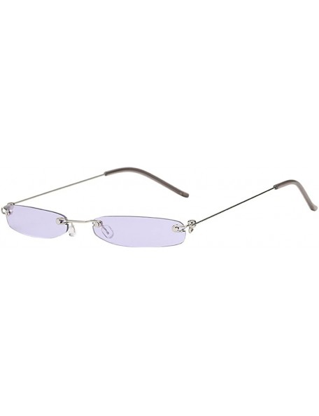 Sport Rectangular Sunglasses Vintage Glasses - 3 - CM18T29DGM9 $10.27