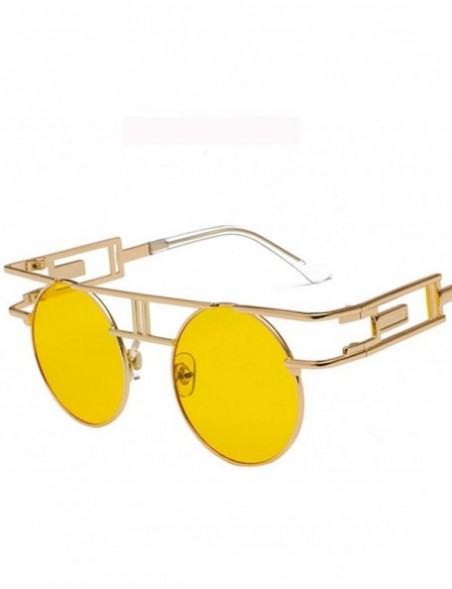 Round Round Sunglasses Men Women Fashion Glasses Retro Frame Vintage Sunglasses - C6 - CC18WWMKWY7 $37.27