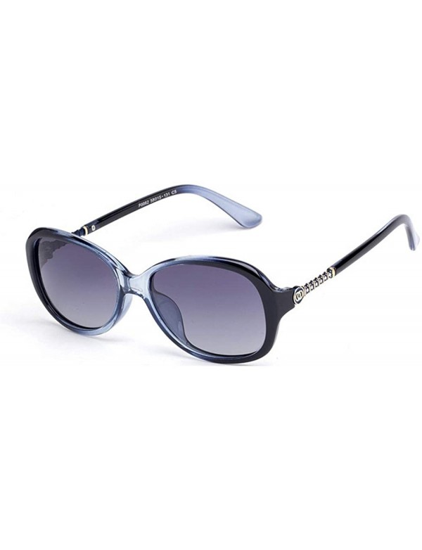 Aviator Small body sunglasses HD polarized sunglasses. Female 2019 new polarized sunglasses ladies - C - CM18SILCNXG $45.92