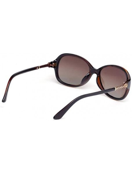 Aviator Small body sunglasses HD polarized sunglasses. Female 2019 new polarized sunglasses ladies - C - CM18SILCNXG $45.92