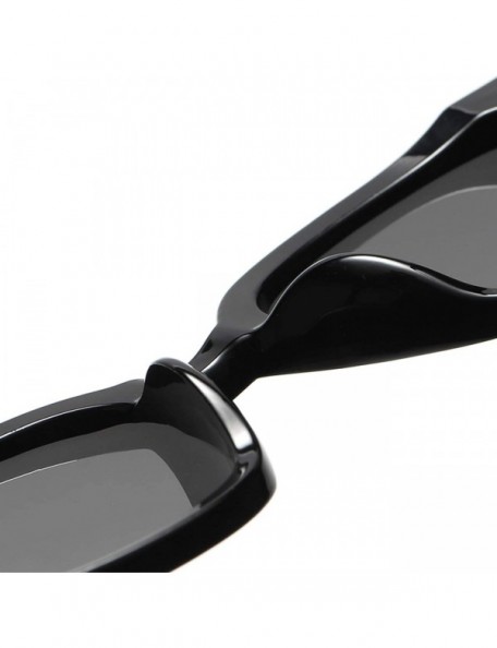 Oversized Round Oversized Sunglasses for Women Men UV Protection 8057 - Black/Silver - CM19642HIT5 $9.16