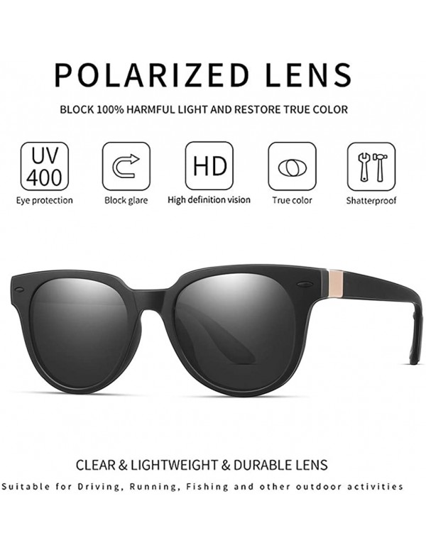 Men Retro Polarized Sunglasses Uv400 Square Protection Eyeglasses