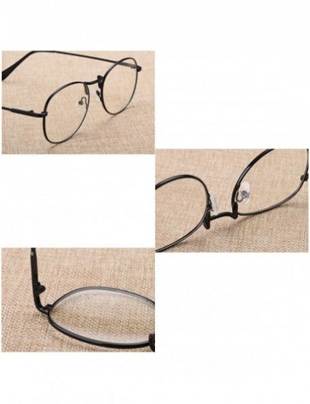 Round Men women retro glasses full frame round resin lenses myopia glasses - Bronze - C118EA3ZQE0 $21.95