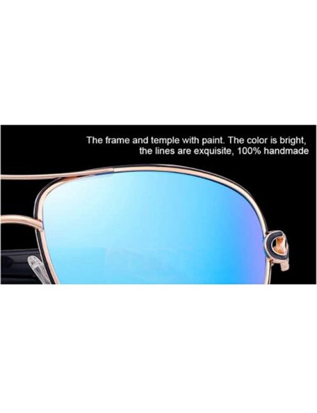 Aviator PC material sunglasses- fashion polarized frame sunglasses Multi-color optional - E - CR18RXYWO6A $56.47