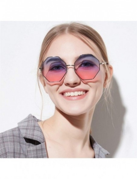 Aviator Women New Vintage Eye Sunglasses Retro Eyewear Fashion Radiation Protection Sunglasses - C - CA18SNY6WO9 $7.28