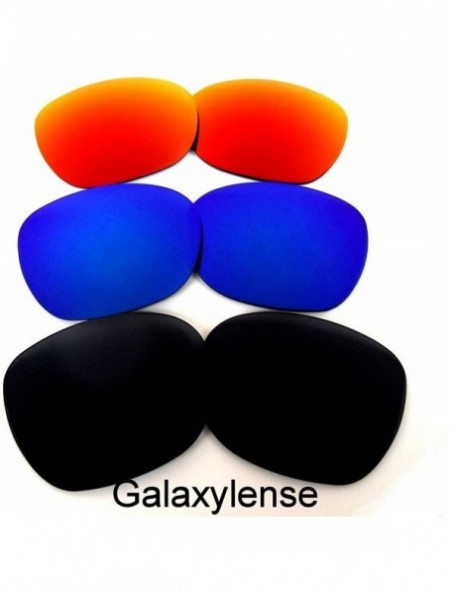 Oversized Replacement Lenses Garage Rock Fire Red Color Polarized - Black&blue&red - CG12668C5KJ $17.31