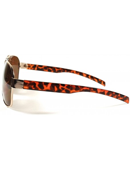 Oversized Classic Air Force Style Oversized Vintage Retro Mens Womens Sunglasses - Tortoise - CK18X6YMC96 $8.57