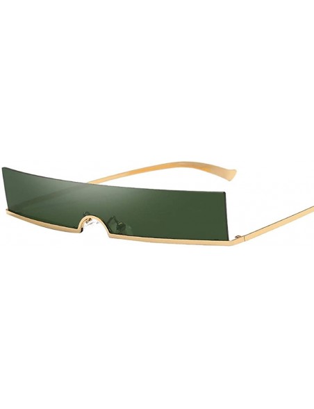 Rectangular Unisex Radiation Vintage Eye Sunglasses-Retro Eyewear Fashion Protection - E - CQ18OZ77AHQ $9.78