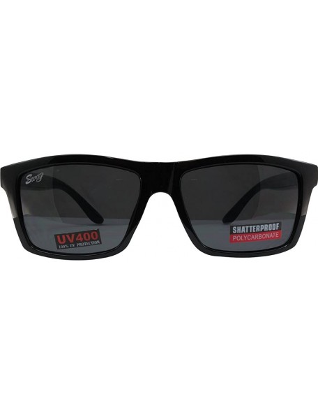 Wayfarer Riot Sunglasses Wayfarer Style Black and Purple Side Stripe Frames Smoke Lens - CJ185Q6SDHW $10.48