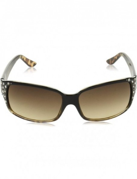 Shield Rectangular Sunglasses - Black/Tortoise - 70 mm - CW18NRGZA55 $22.12