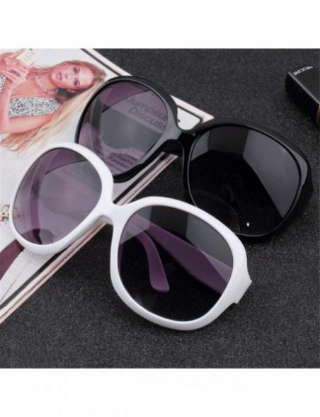 Round Womens Round Cat Eye Sunglasses Fashion Frame Eyewear - Black - C118K67R4MK $8.82