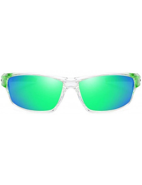 Sport Mens Lightweight Polarized Sunglasses Sport Riding Driving Glasses - Green - CV18DXIMA6A $16.69