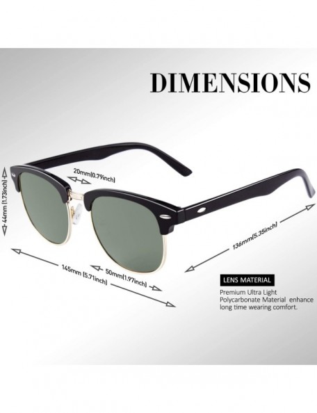 Sport Polarized Sunglasses for Men Driving Sun glasses Shades 80's Retro Style Brand Design Square - C518N9HT37M $11.91