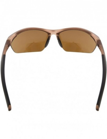 Rimless Retro Mens Womens Sports Half-Rimless Bifocal Sunglasses Matte Brown+1.00 - Matte Brown - C5189X57KDI $23.56