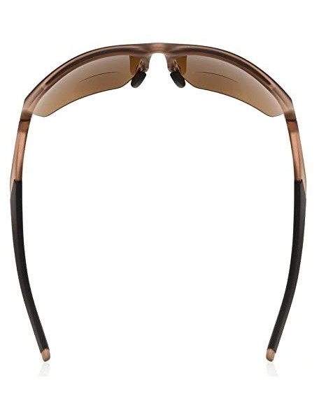 Rimless Retro Mens Womens Sports Half-Rimless Bifocal Sunglasses Matte Brown+1.00 - Matte Brown - C5189X57KDI $23.56