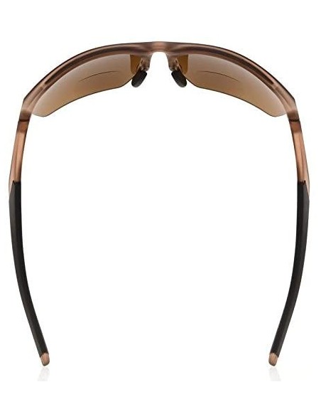 Rimless Retro Mens Womens Sports Half-Rimless Bifocal Sunglasses Matte Brown+1.00 - Matte Brown - C5189X57KDI $23.56