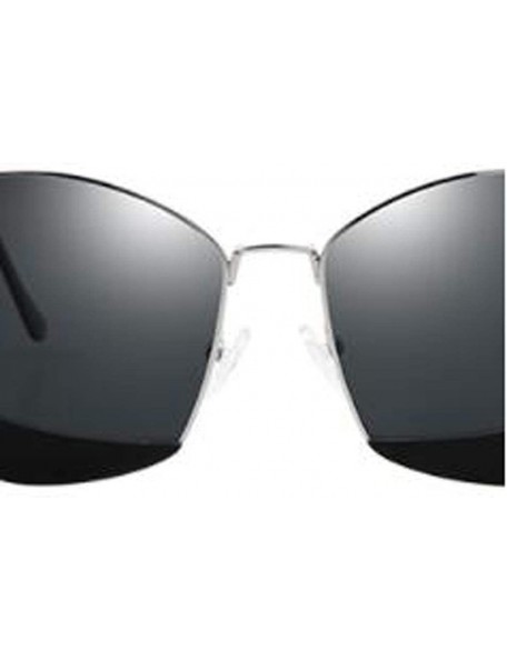 Aviator Polarized stainless steel frame sunglasses- foldable anti-glare sunglasses - A - CS18RWEZHY7 $37.05