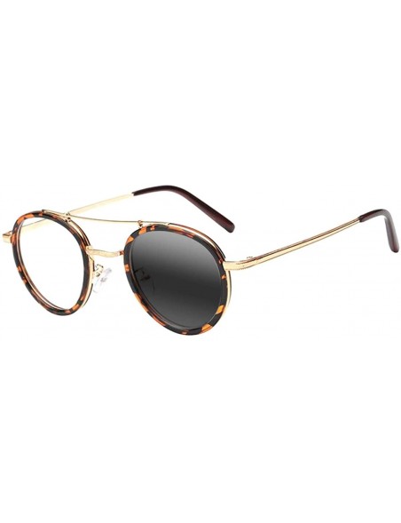 Oval Men Women Retro Oval Readers Transition Photochromic Reading Glasses UV400 Sunglasses - Leopard - CL18UIKOWEE $17.70