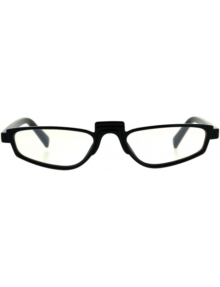 Rectangular Mens Vintage Goth Rectangular Plastic Futurism Pimp Sunglasses - Black Clear - CB18CC6SIHN $7.35