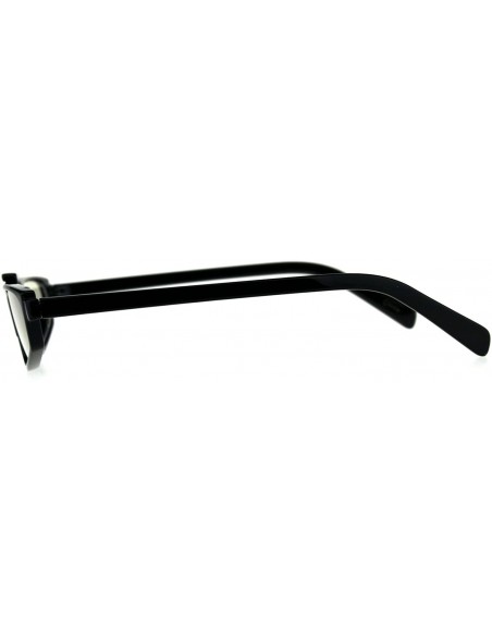 Rectangular Mens Vintage Goth Rectangular Plastic Futurism Pimp Sunglasses - Black Clear - CB18CC6SIHN $7.35