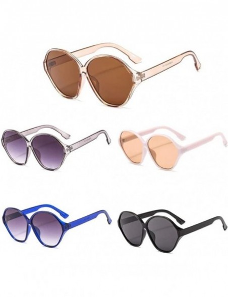 Square Men Women Square Sunglasses Retro Sunglasses Fashion Sunglass Semi-Rimless Frame Driving Sun glasses Sunglasses - CH19...