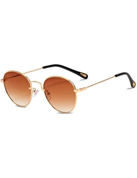 Round 2019 new sunglasses- ladies sunglasses small frame round sunglasses - E - CW18S0WXKE5 $28.78