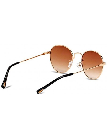 Round 2019 new sunglasses- ladies sunglasses small frame round sunglasses - E - CW18S0WXKE5 $28.78