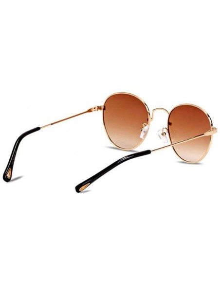 Round 2019 new sunglasses- ladies sunglasses small frame round sunglasses - E - CW18S0WXKE5 $28.78