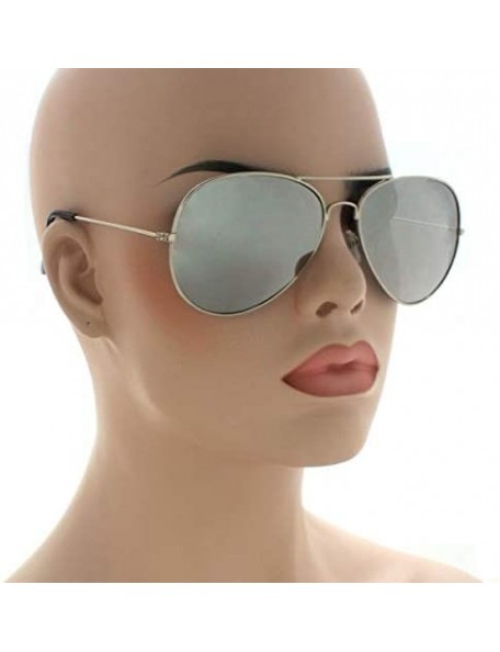 Sport Metal Frame Aviator Sunglasses - Silver - CD182TDORO2 $11.06