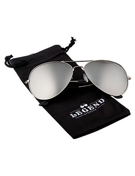 Sport Metal Frame Aviator Sunglasses - Silver - CD182TDORO2 $11.06