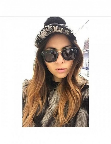 Rimless Designer Women Flat Top Exquisite Alloy Sunglasses Oversized Street Snap - White Frame - CQ188QOKWXT $12.08