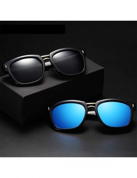 Square Sunglasses Unisex Polarized UV Protection Fishing and Outdoor Baseball Driving Glasses Retro Square Frame Classic - CD...