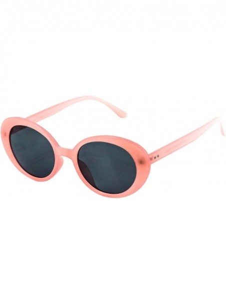 Oversized Oval Vintage NIRVANA Kurt Cobain Round Sunglasses For Women Men Eyewear - Pink - C7186TTA5TK $8.59