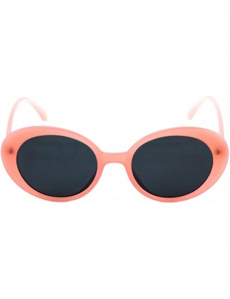 Oversized Oval Vintage NIRVANA Kurt Cobain Round Sunglasses For Women Men Eyewear - Pink - C7186TTA5TK $8.59