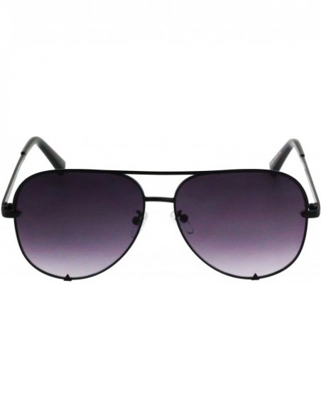 Aviator Designer Sunglasses Oversized Protection - Black/Gradient and Pink - CL18T05RLW0 $20.39