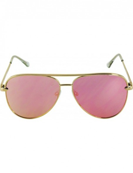 Aviator Designer Sunglasses Oversized Protection - Black/Gradient and Pink - CL18T05RLW0 $20.39