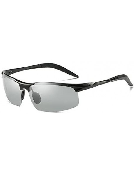 Goggle Night And Day Vision Polarized Goggles Sunglasses Outdoor Sport Eyewear for Men - Black - CU18623UEO9 $20.08