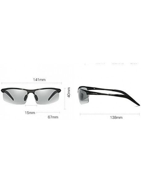 Goggle Night And Day Vision Polarized Goggles Sunglasses Outdoor Sport Eyewear for Men - Black - CU18623UEO9 $20.08