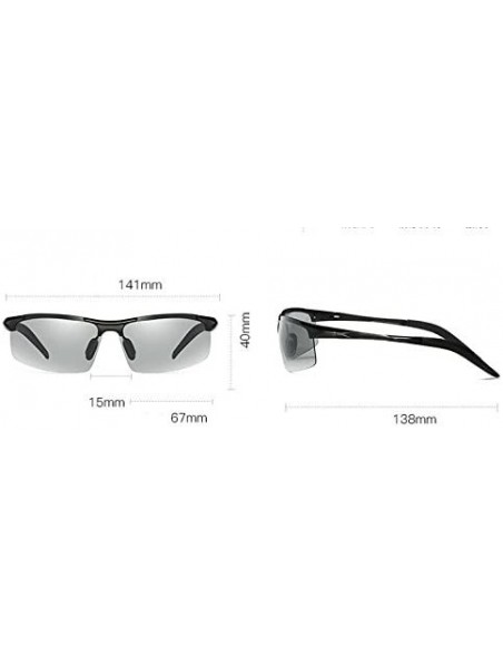 Goggle Night And Day Vision Polarized Goggles Sunglasses Outdoor Sport Eyewear for Men - Black - CU18623UEO9 $20.08