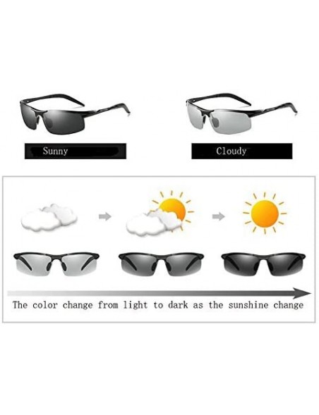 Goggle Night And Day Vision Polarized Goggles Sunglasses Outdoor Sport Eyewear for Men - Black - CU18623UEO9 $20.08