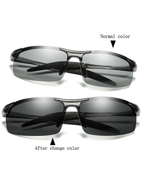 Goggle Night And Day Vision Polarized Goggles Sunglasses Outdoor Sport Eyewear for Men - Black - CU18623UEO9 $20.08