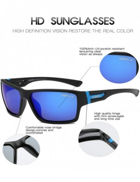 Aviator Sunglasses Protection Reflective Women D2071 - Black/Blue - C318H82E9T7 $18.49