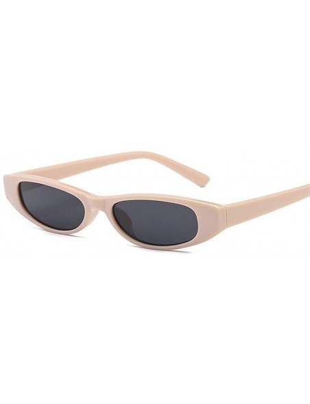 Aviator Sexy White Red Small Cat Eye Sunglasses Women Vintage Black Sun Glasses Red - Red - CC18Y4SG2TG $9.92