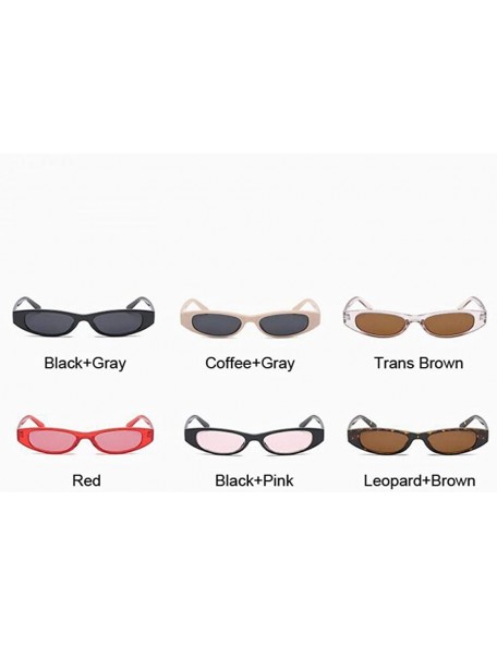 Aviator Sexy White Red Small Cat Eye Sunglasses Women Vintage Black Sun Glasses Red - Red - CC18Y4SG2TG $9.92