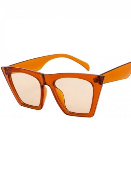 Round Fashion Women Square Sunglasses Luxury Mirror Retro Big Men Vintage - 5 - CT198A3GIDI $37.52