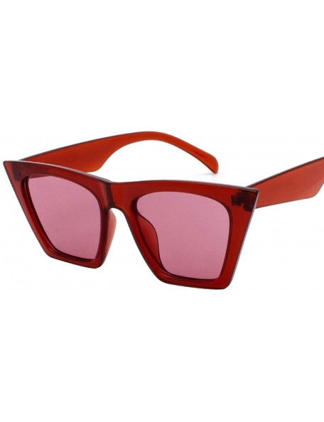 Round Fashion Women Square Sunglasses Luxury Mirror Retro Big Men Vintage - 5 - CT198A3GIDI $37.52