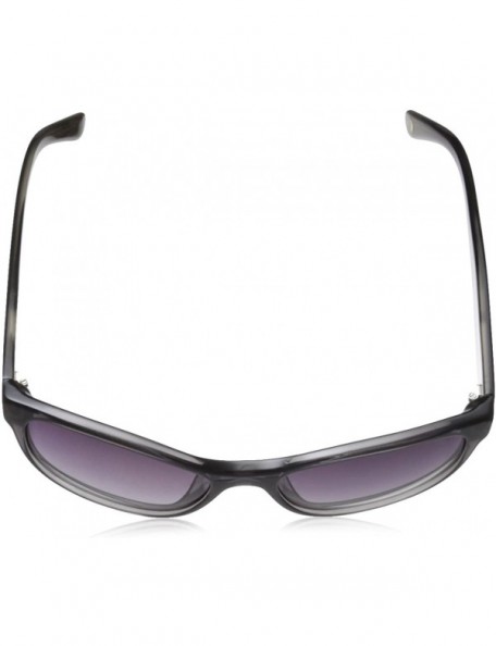 Rectangular Women's HT Classic Rectangular HTG1041 C2 Polarized Round Sunglasses - Grey Horn - C611OCMXDD5 $30.13